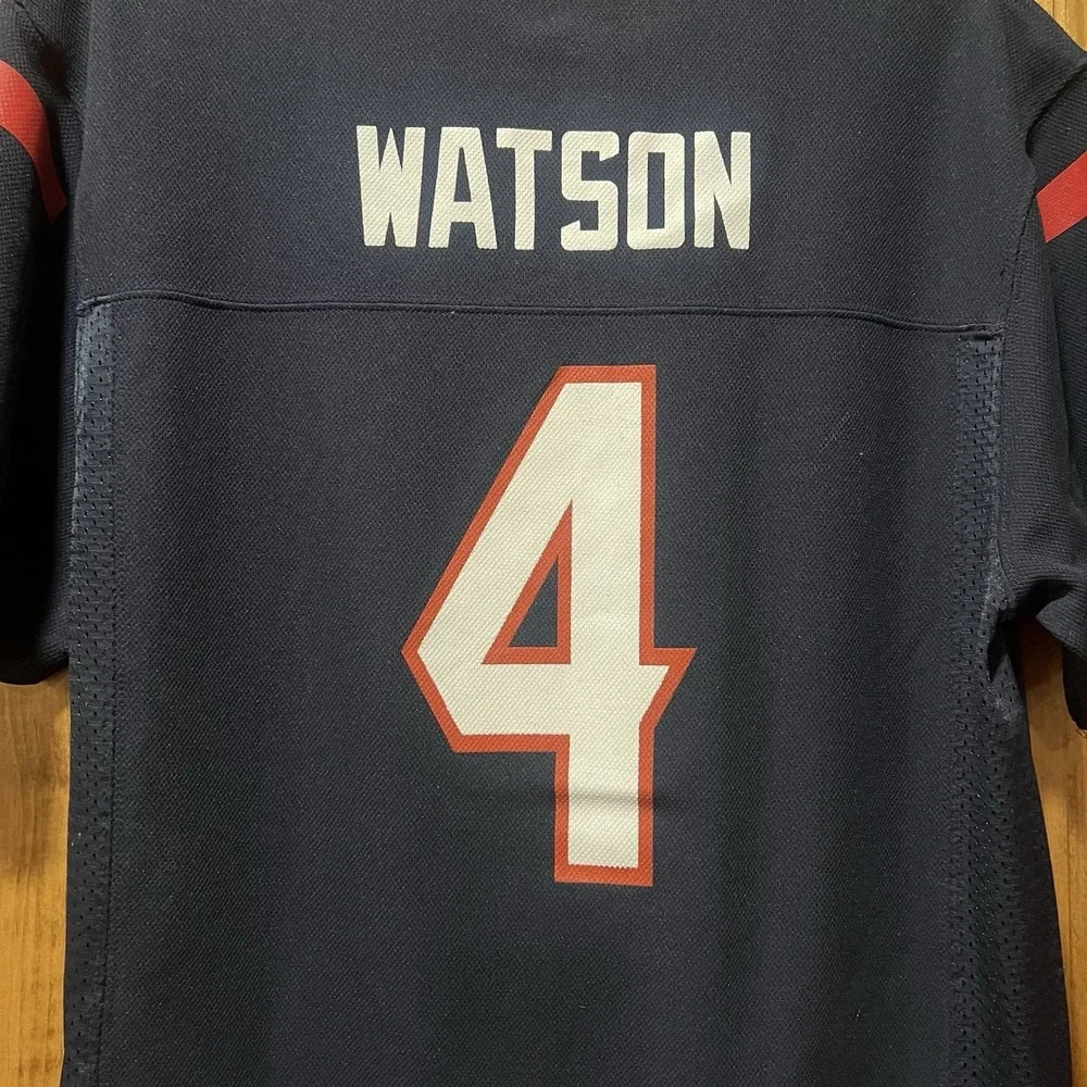 Nike NFL Houston Texans Deshaun Watson‎ #4 Jersey Navy Youth Boys Size XL 18/20
